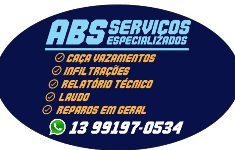 ABS - Serviços especializados em caça vazamentos e infiltrações